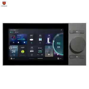 [Hot Sale] WiFi Smart Home Central Control Panel Switch 5.5 Inch 4 Channel In Wall Amplifier With Zigbee Gateway Rotary Button