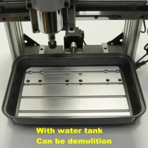 Linear Guide Rail CNC Router 5 Axis Wood Engraving Machine Pcb Milling Drilling With Water Tank 220V