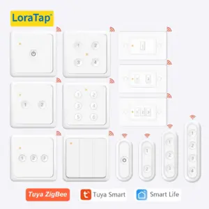 LoraTap ZigBee 3.0 Wireless 13 Types Push Button EU US Remote Controller Tuya Scene Automation Control Switch Smart Life App