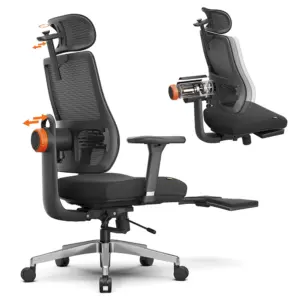 Silla ergonómica NEWTRAL con reposapiés, respaldo y reposacabezas autoajustables, silla de oficina con soporte lumbar adaptativo y sillas gaming.