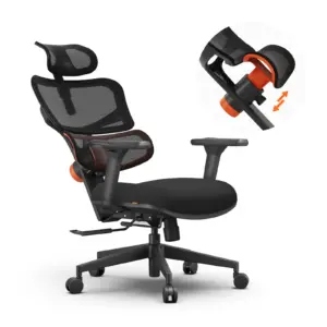 NEWTRAL NT001 Ergonomic Office Chair with Auto-Following Lumbar Support, Adjustable Backrest Armrest Headrest, 3 Recline Angle
