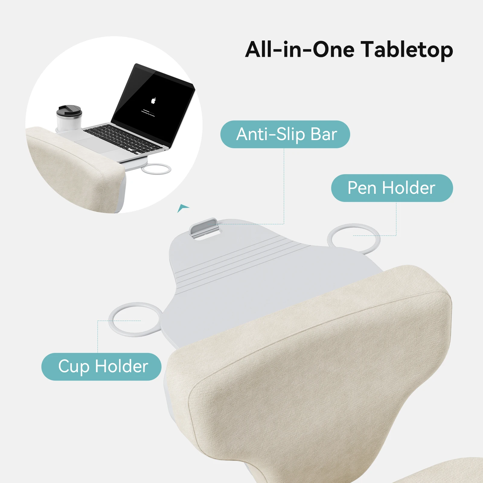 Newtral FP Office Chair without Armrest,Adjustable Laptop Tray Gamer Chair,Dressing Table Chair with Wheels,Criss Cross Chair