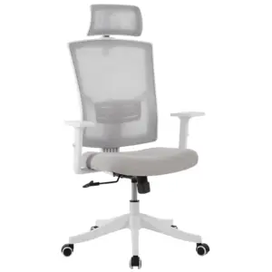 Office Chair 350lbs Ergonomic Desk Chairs with Adjustable Lumbar Support, Headrest, Flip-Up Arms and Tilt Lock, Swivel Home