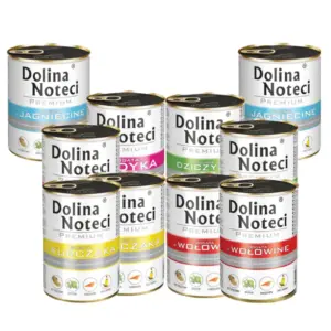 PREMIUM NOTE'S VALLEY Mix 5 flavors for a dog 10x400g No fish + FREE