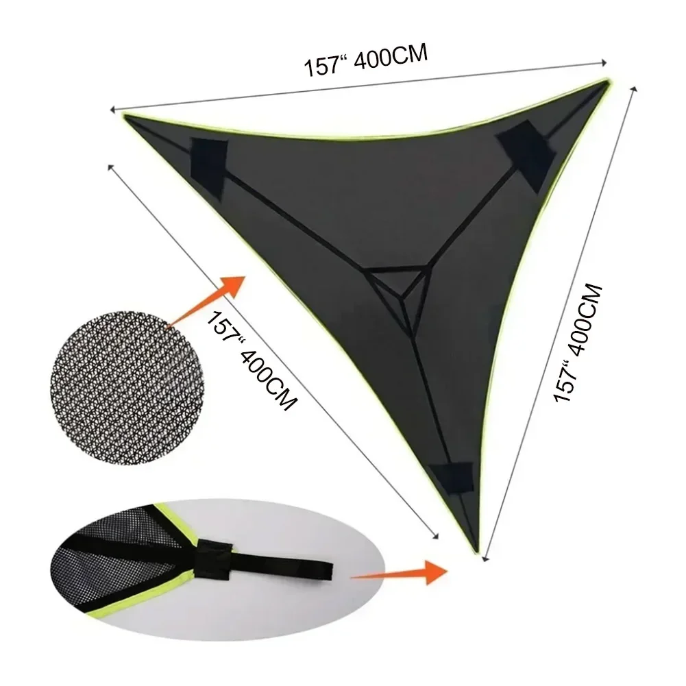 Hamaca triangular portátil antivuelco para acampar, cama colgante para varias personas para viajes al aire libre.