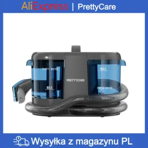 PrettyCare PC808 Cordless Carpet&Spot Vacuum Cleaner 1.4m Hose 30minutes Fabric Vacuum Cleaner with Wet Sprayer For Sofa Car