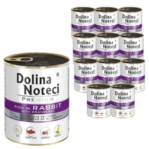 VALLEY NOTECI Premium Rabbit Rich Wet Dog Food 800g X12 Set