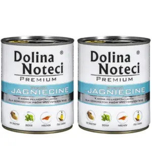 Valley of the Noteć Premium Wet Dog Karma Lamb-Rich Can 800 G X2