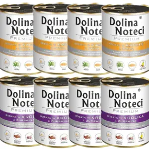 Wet dog food Noteć Valley Premium MIX flavors 8x800g