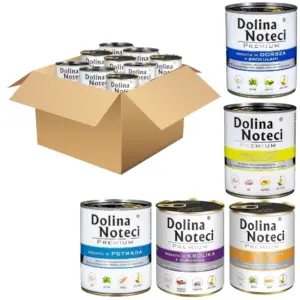 Wet dog food VALLEY NOTETS Premium MIX 5 flavors 15x800g SET