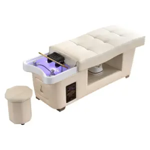 XinSheng Massage Table Massage Bed with Head SPA & Fumigation Salon Shampoo Bed for Hair Washing, Wellness & Commercial Use